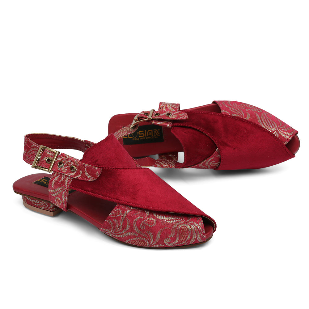 Women Peshawari-I2-Red