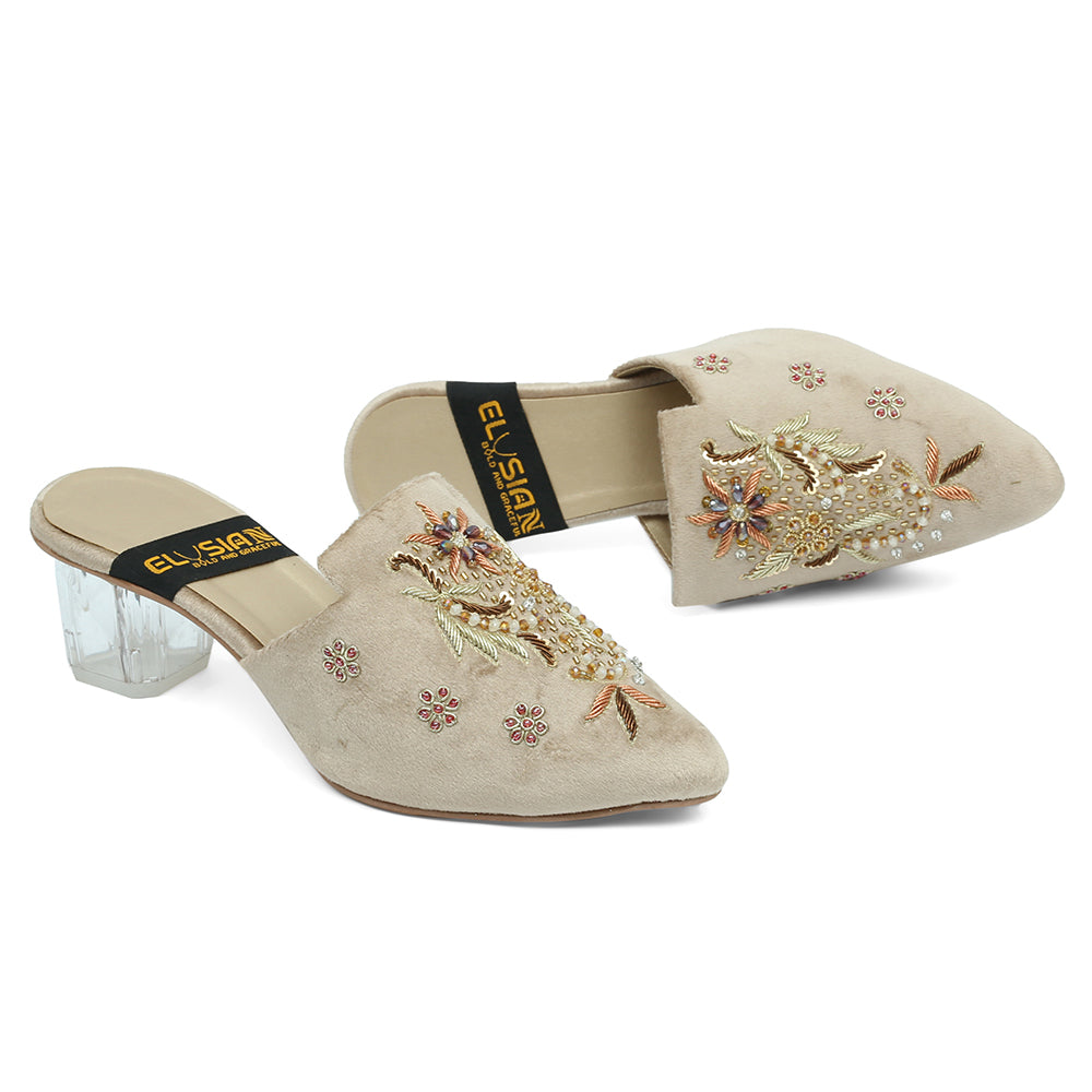 ML-AE4-Embroidred Mules-(Heel)