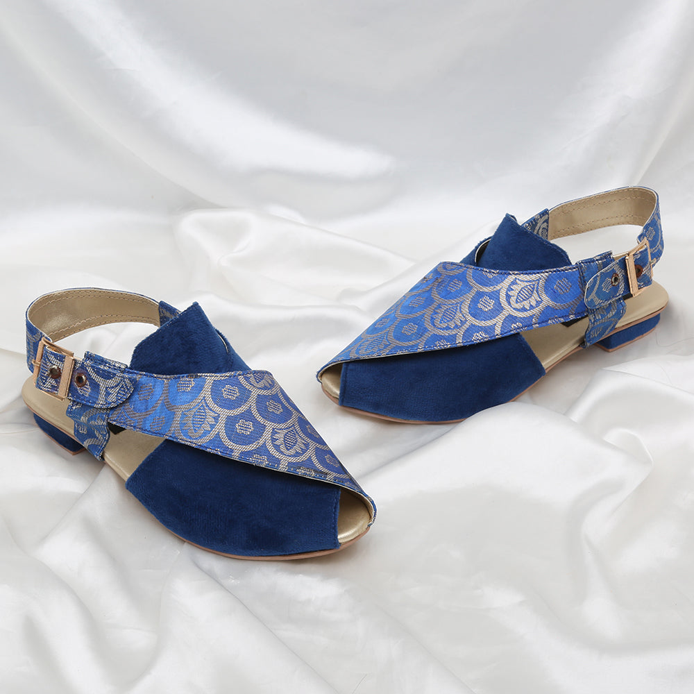 Women Peshawari-I5-Blue