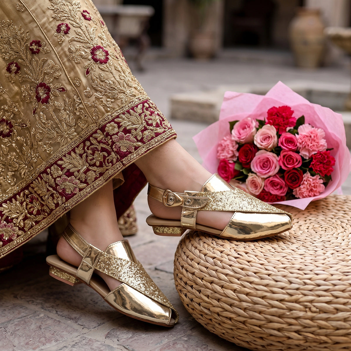 Women Peshawari-I3-Golden