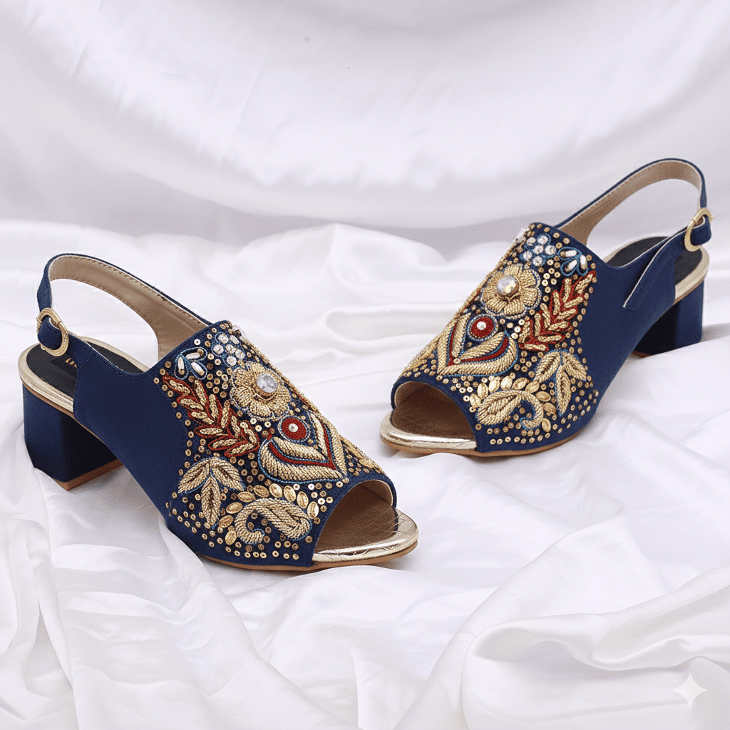 Q2-Embroidered Sandal
