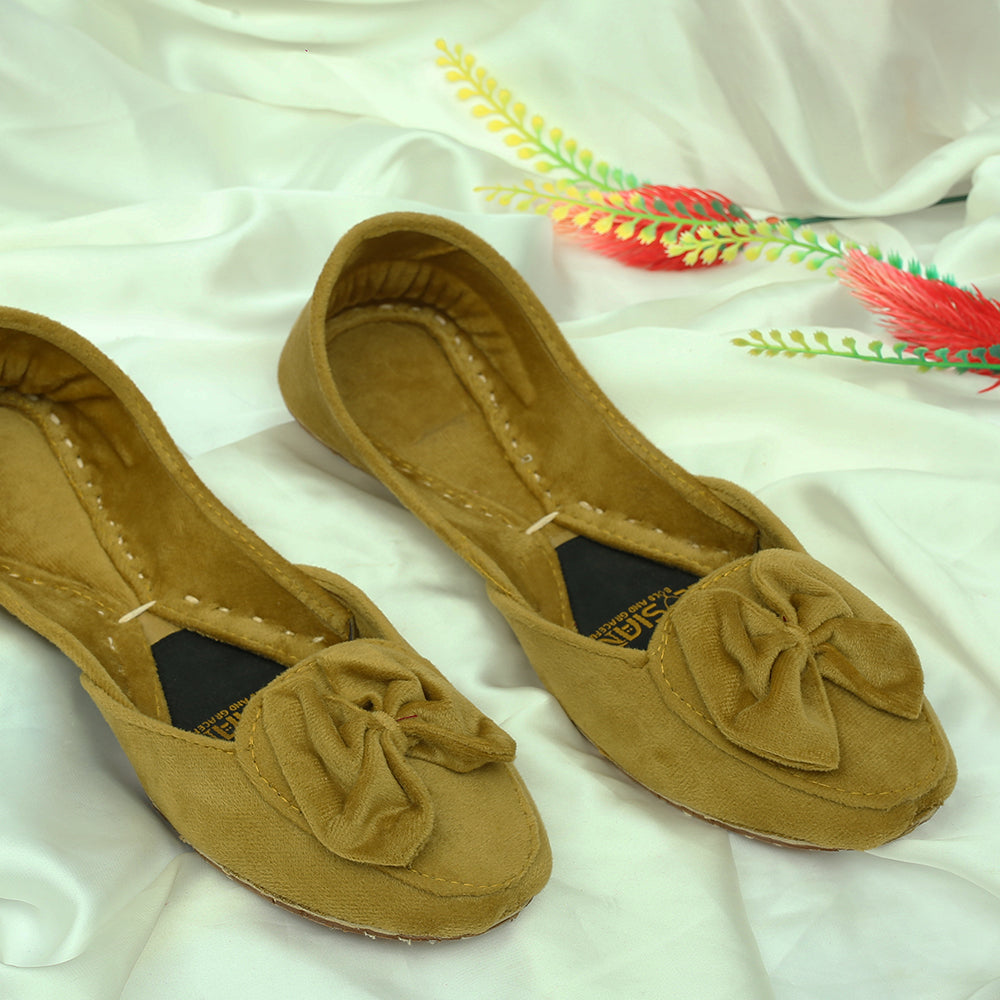 Bow Velvet Khussa