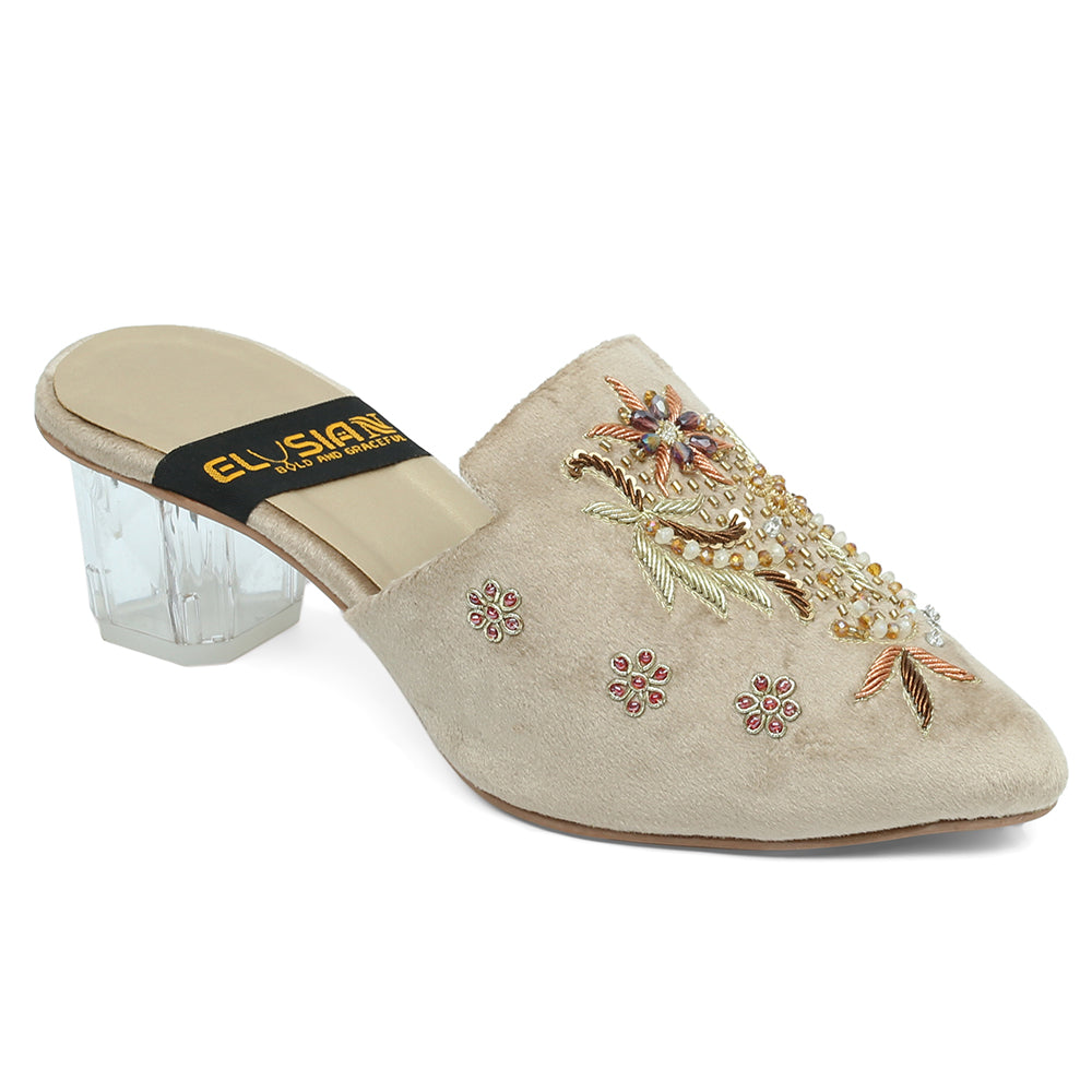 ML-AE4-Embroidred Mules-(Heel)
