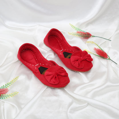 Bow Velvet Khussa