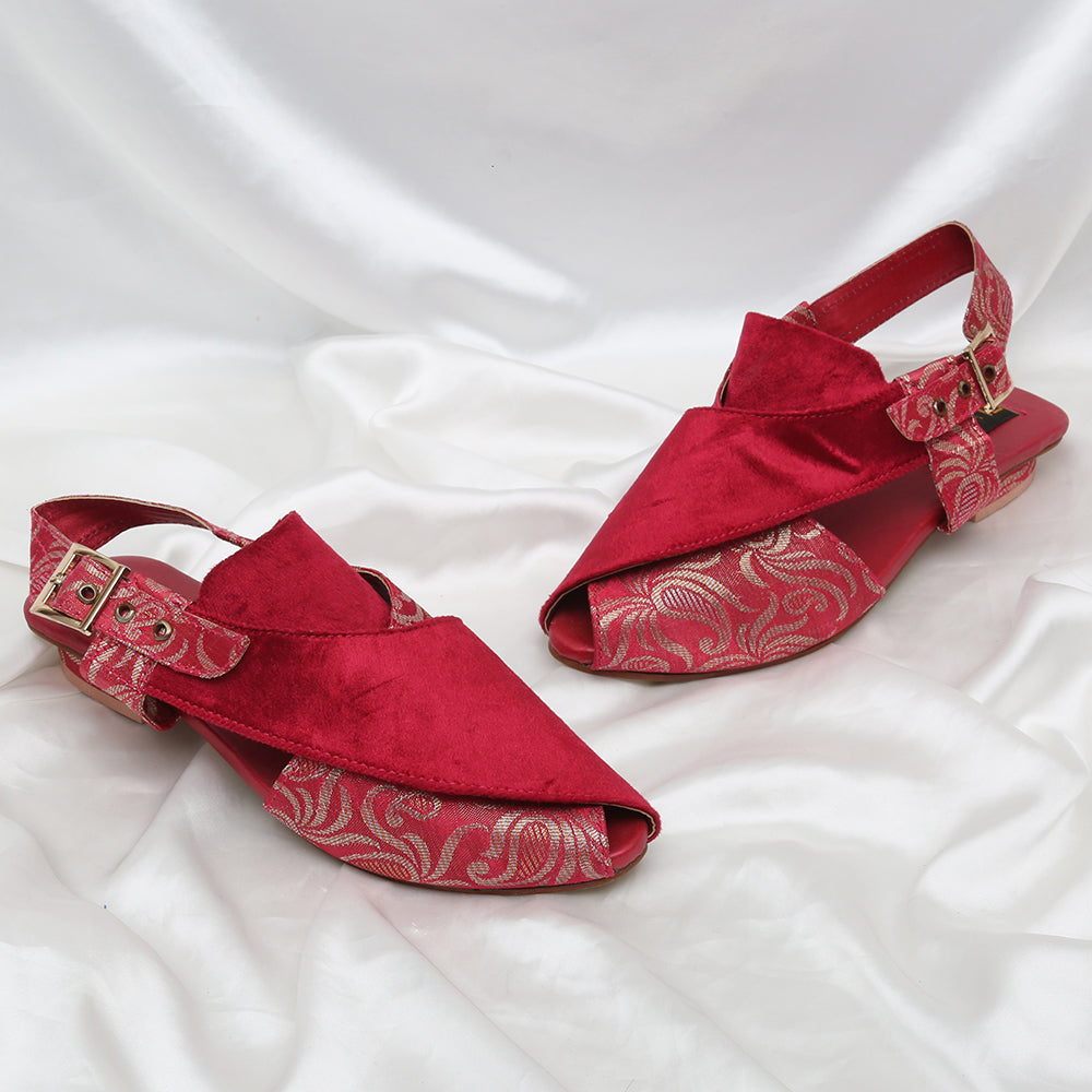 Women Peshawari-I2-Red