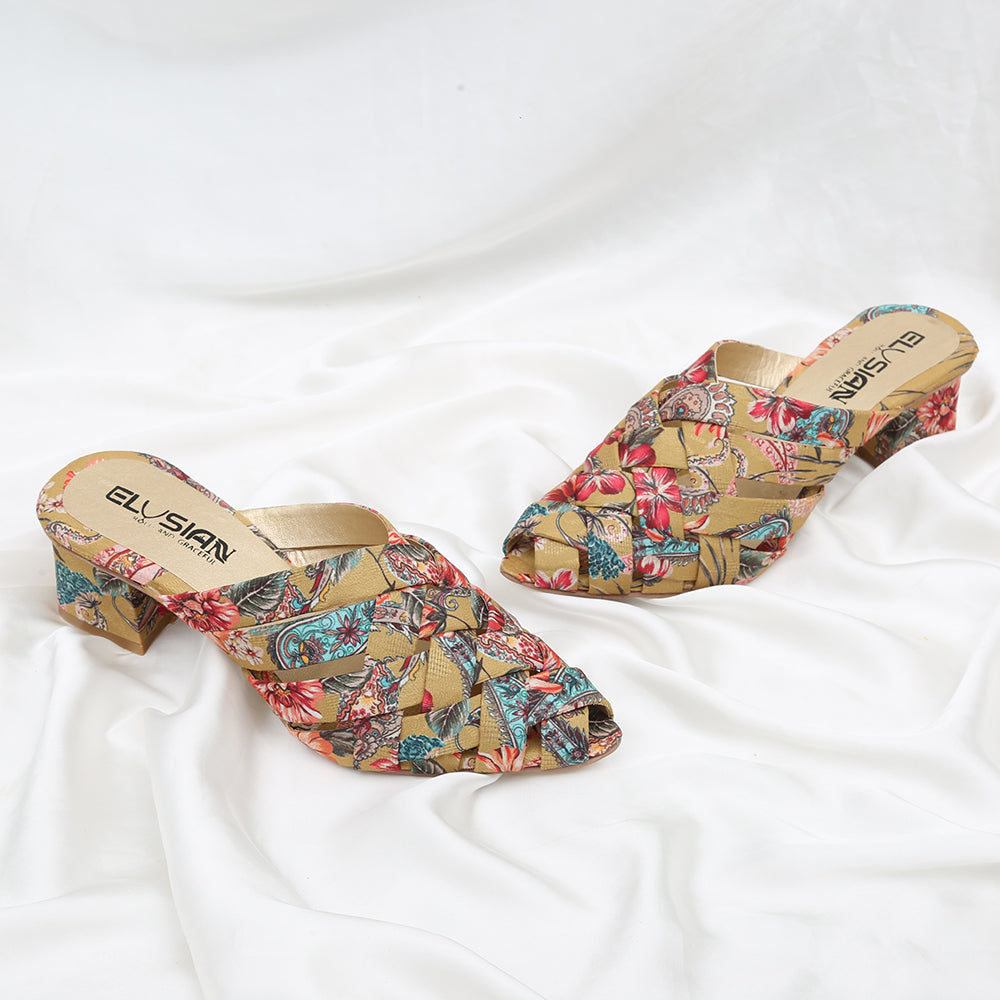 ML1-Printed Cross Mule