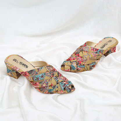 ML1-Printed Cross Mule