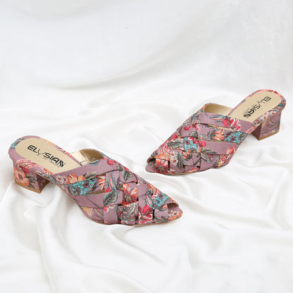 ML1-Printed Cross Mule