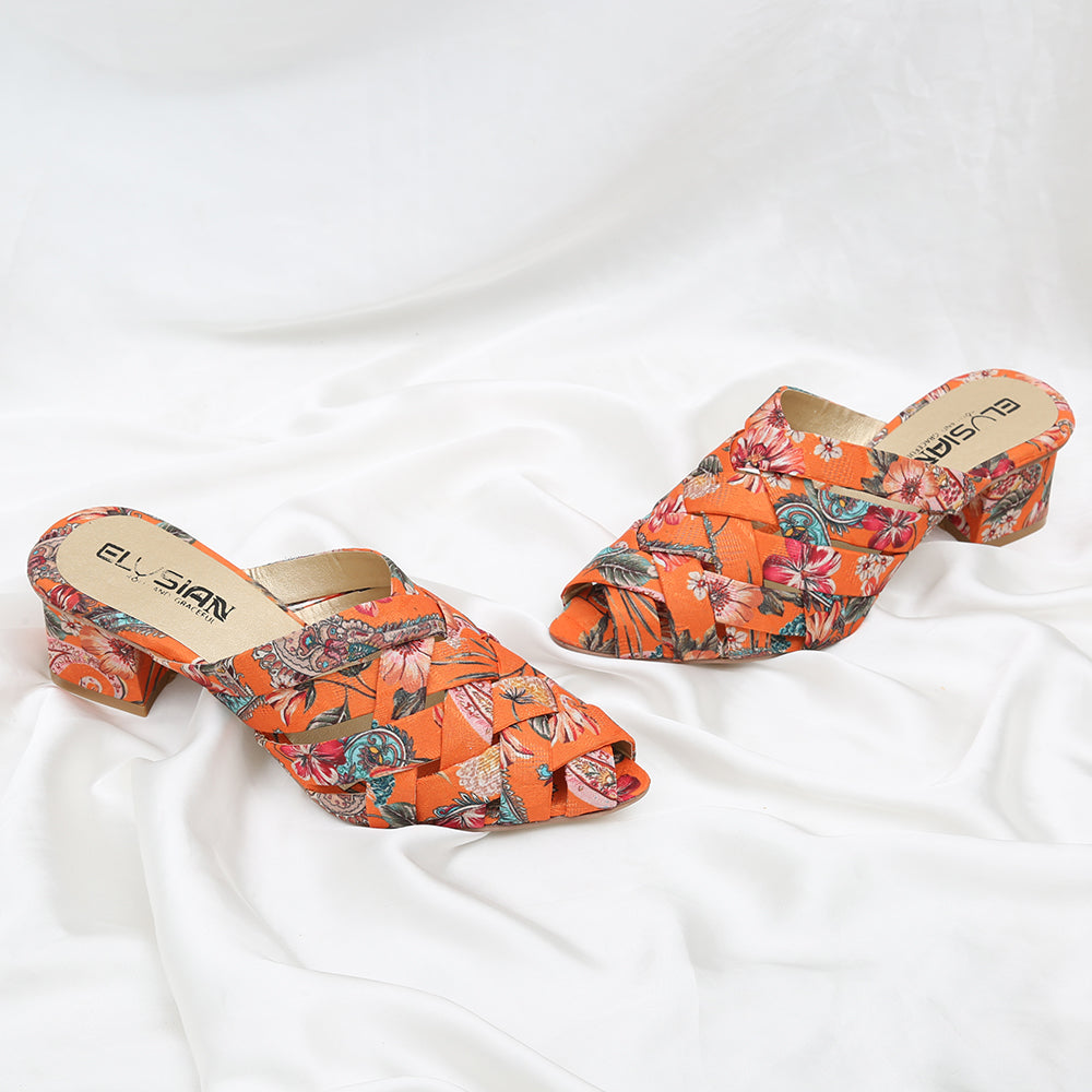 ML1-Printed Cross Mule