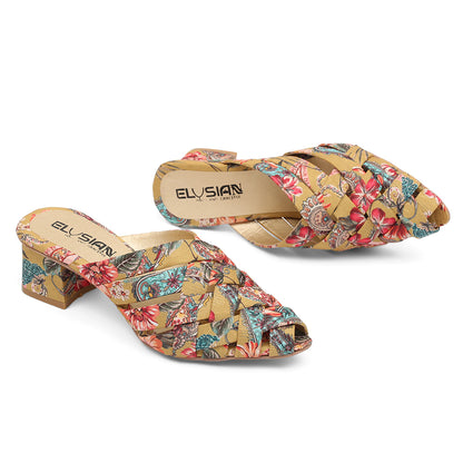 ML1-Printed Cross Mule