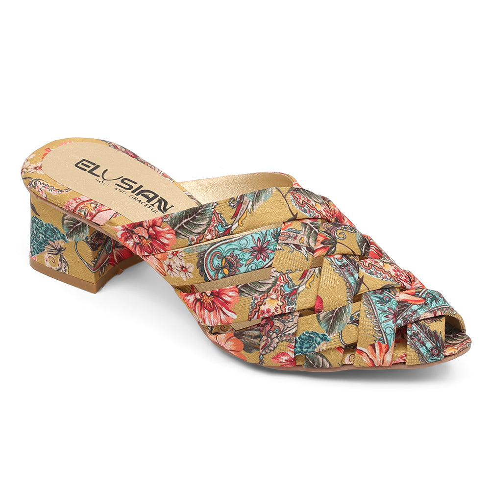ML1-Printed Cross Mule