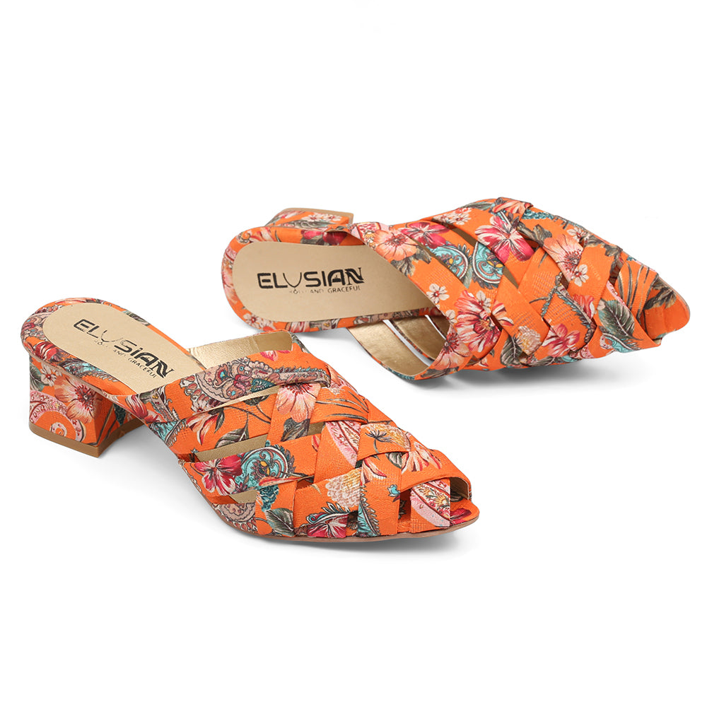 ML1-Printed Cross Mule