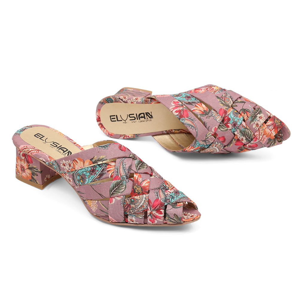 ML1-Printed Cross Mule