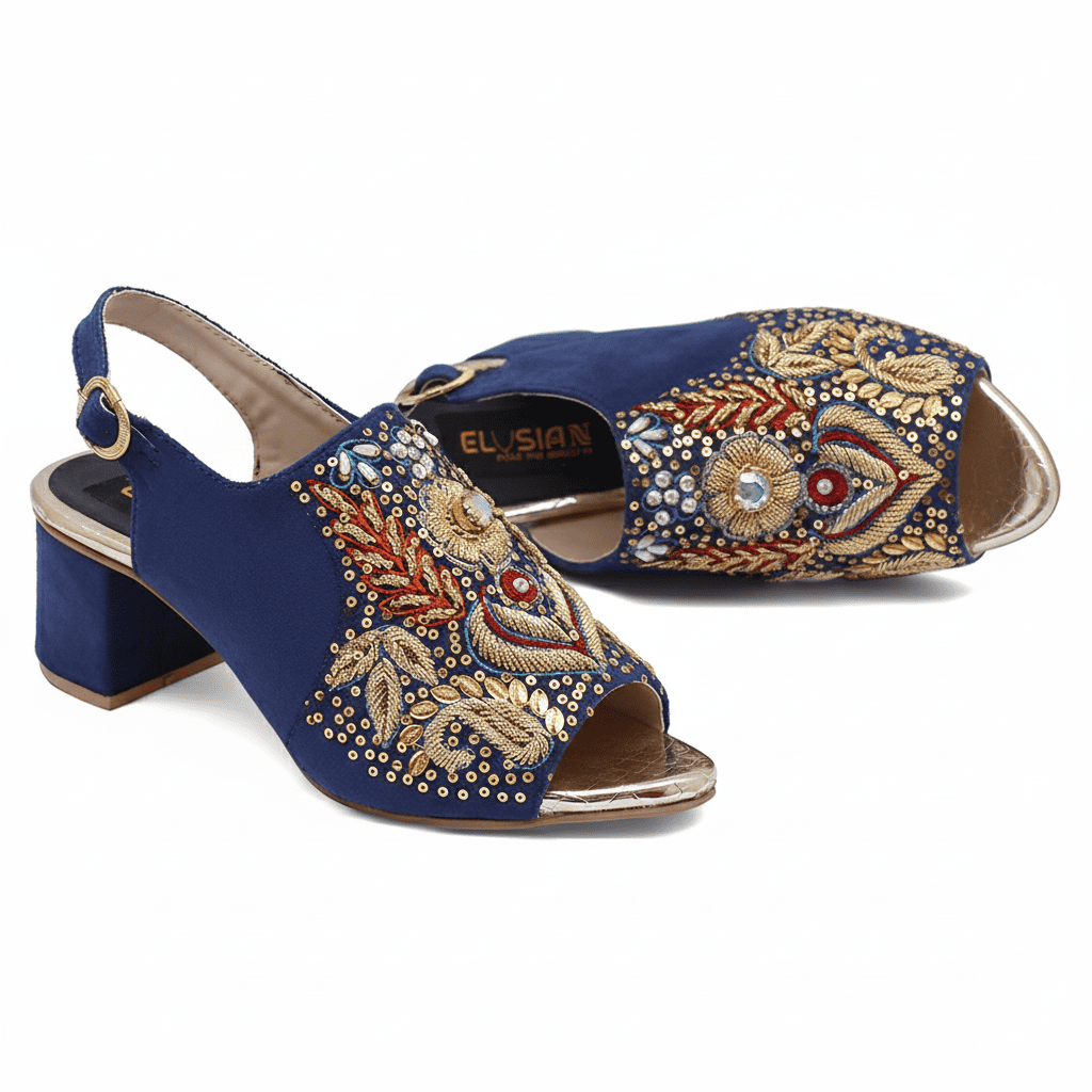 Q2-Embroidered Sandal