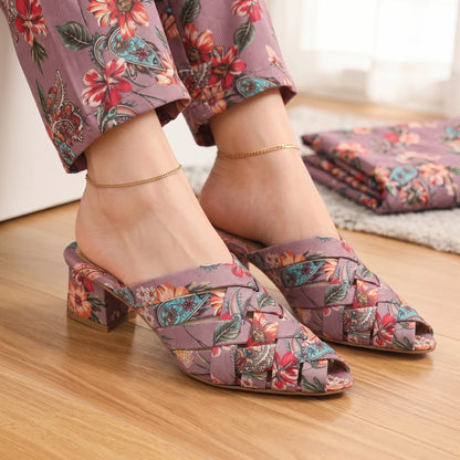ML1-Printed Cross Mule