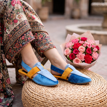 Women Peshawari-I4-Blue