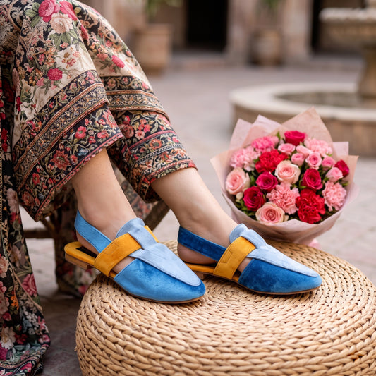 Women Peshawari-I4-Blue