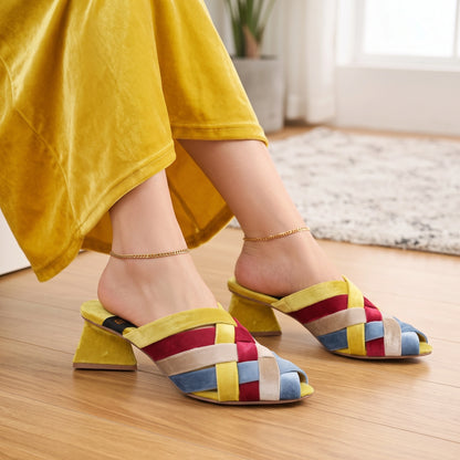 ML-G1-Multi Cross Velvet Mule
